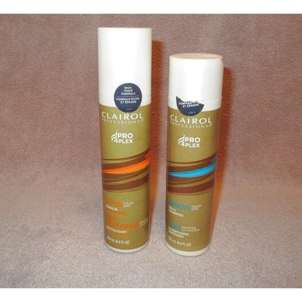 Clairol Professional Pro 4Plex Smooth Color Safe Daily Shampoo & Conditioner NEW